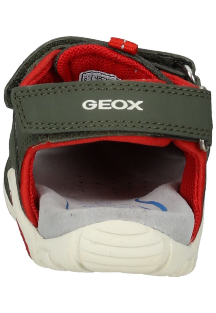 Geox Sandalen Lederimitat/Textil Dunkelgrün