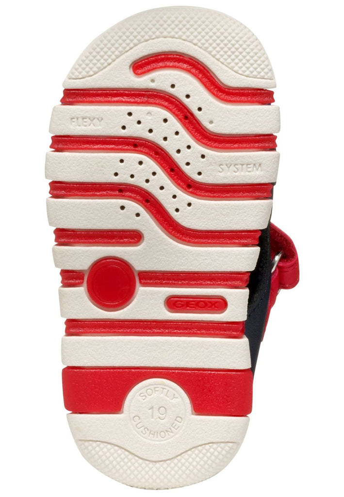 Geox Sandalen Lederimitat/Textil Navy/Rot