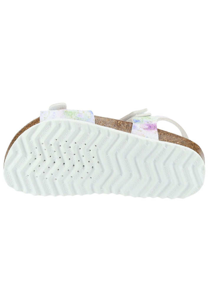 Geox Sandalen Lederimitat Weiß/Pink