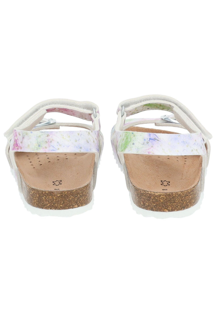 Geox Sandalen Lederimitat Weiß/Pink