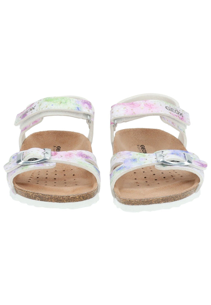 Geox Sandalen Lederimitat Weiß/Pink