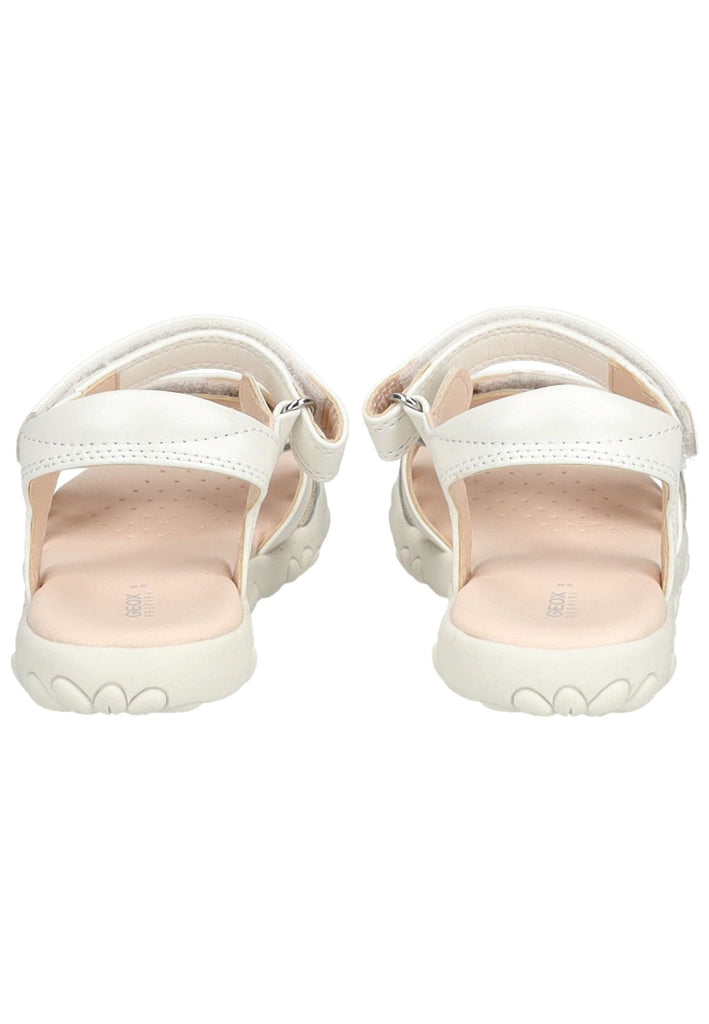 Geox Sandalen Lederimitat Weiß/Silber