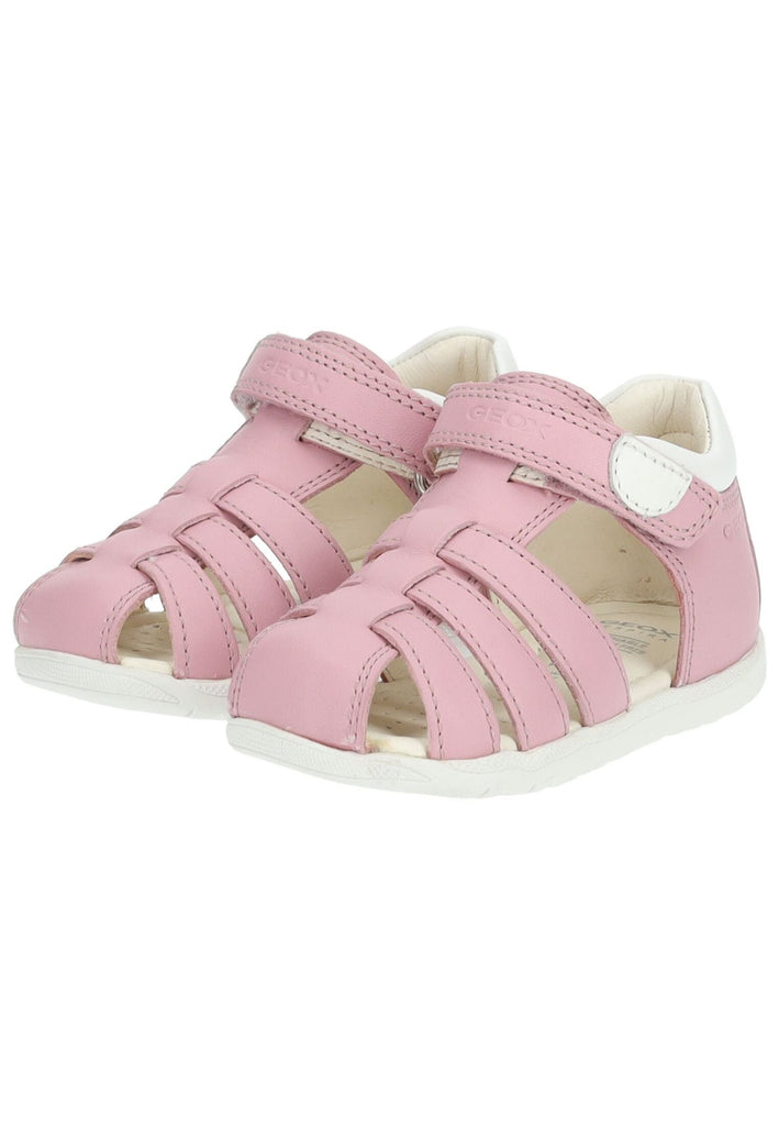 Geox Sandalen Nappaleder Rosa/Weiß