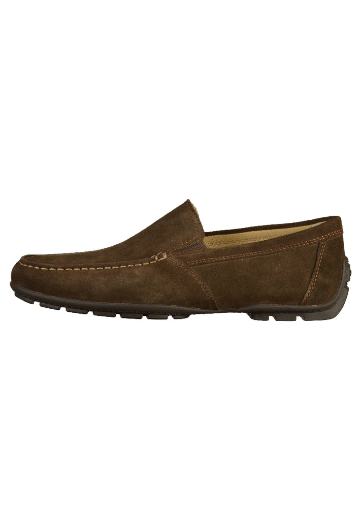 Slipper Geox Slipper Leder Kaffee