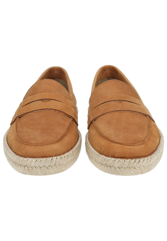 Geox Slipper Leder Hellbraun