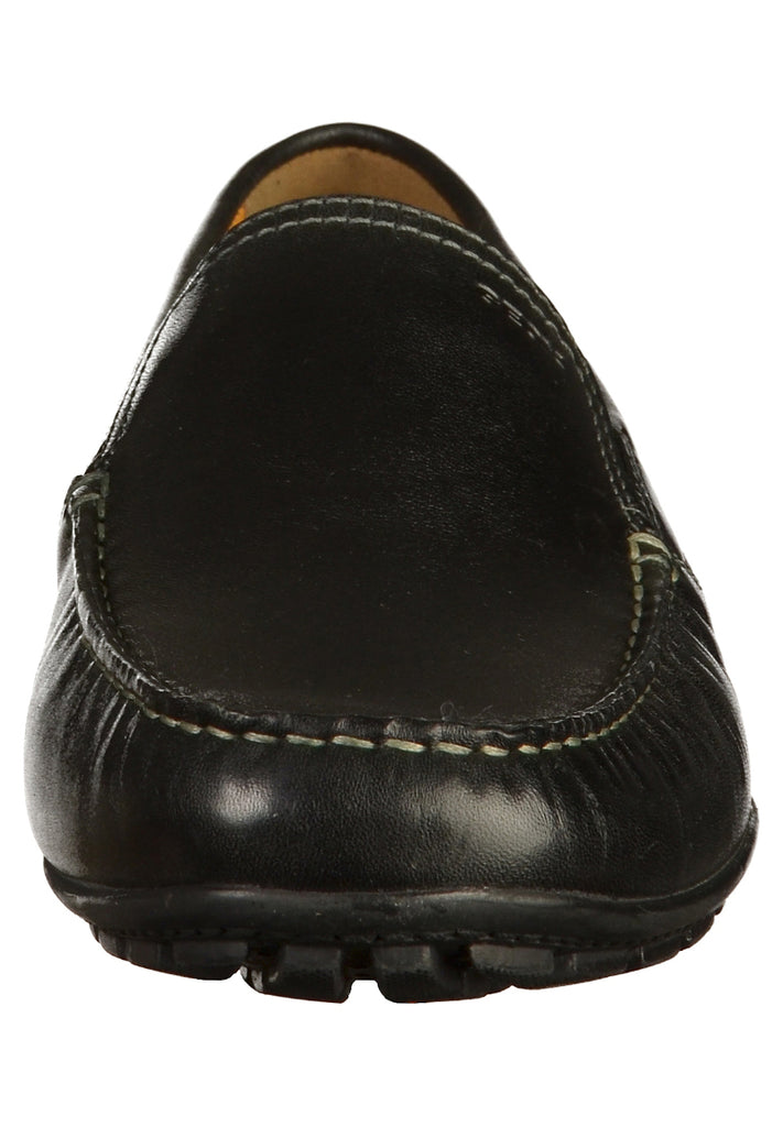 Geox Slipper Leder Schwarz