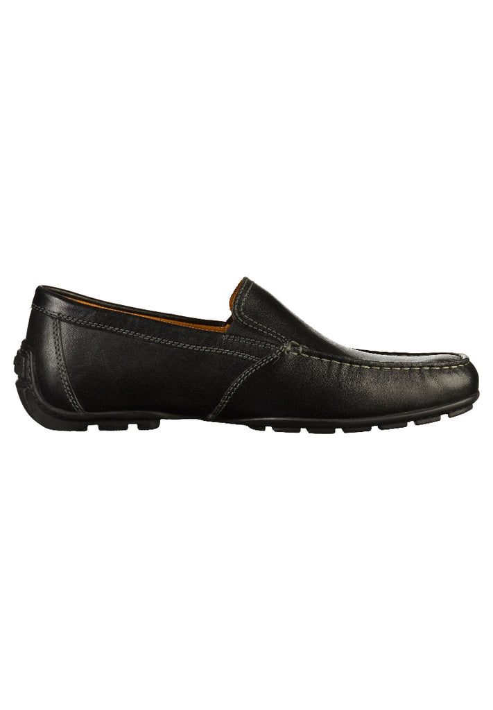 Geox Slipper Leder Schwarz