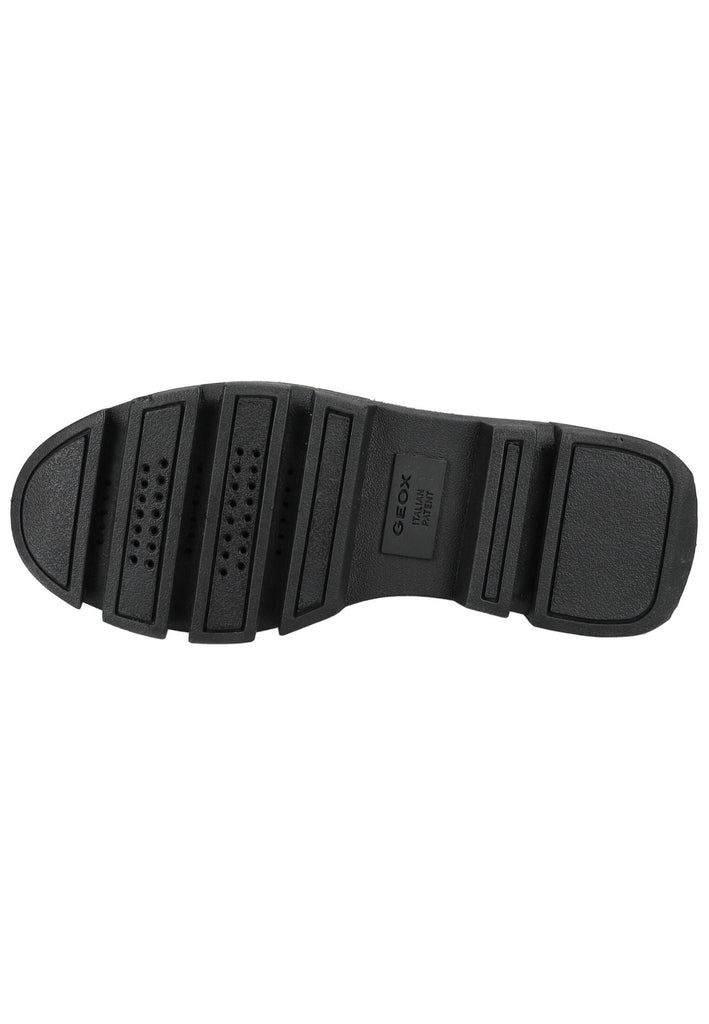 Geox Slipper Leder Schwarz