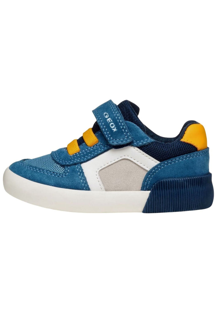 Sneaker Geox Sneaker Leder/Textil Blau/Gelb