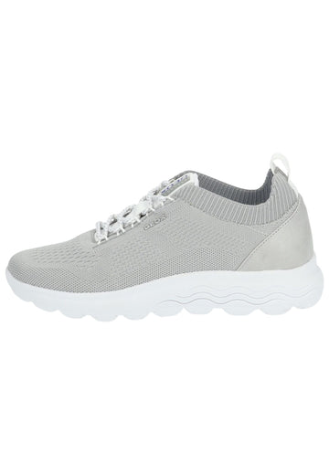 Sneaker Geox Sneaker Leder/Textil Hellgrau