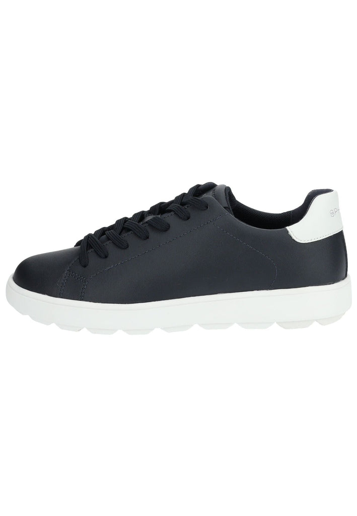 Sneaker Geox Sneaker Leder/Textil Navy/Weiß