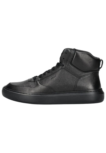 Sneaker Geox Sneaker Leder/Textil Schwarz