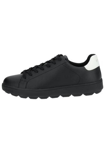 Sneaker Geox Sneaker Leder/Textil Schwarz