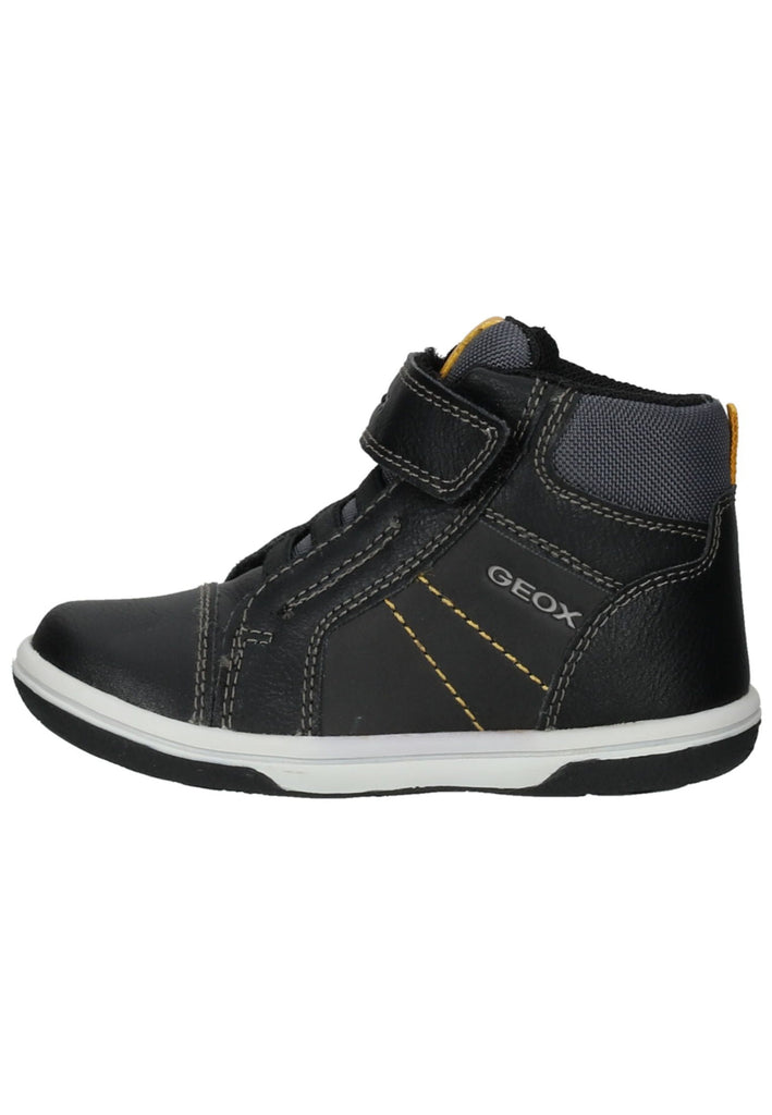 Sneaker Geox Sneaker Leder/Textil Schwarz/Braun