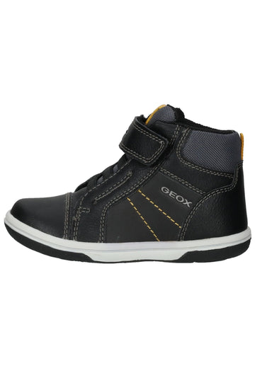Sneaker Geox Sneaker Leder/Textil Schwarz/Braun
