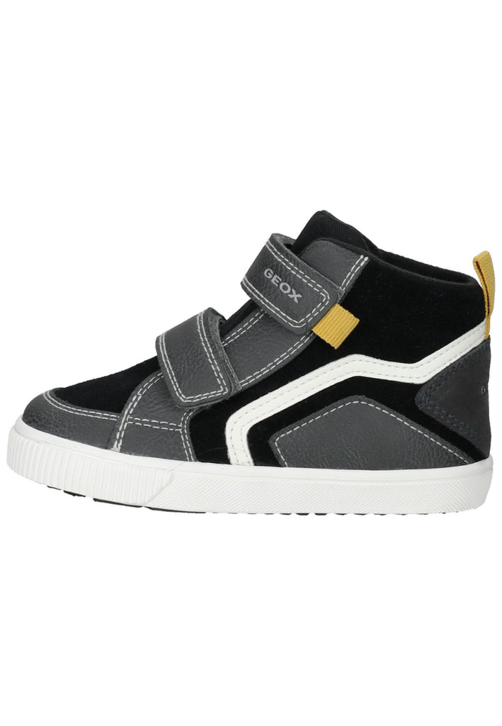 Sneaker Geox Sneaker Leder/Textil Schwarz/Grau