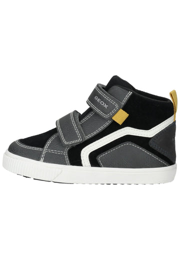 Sneaker Geox Sneaker Leder/Textil Schwarz/Grau