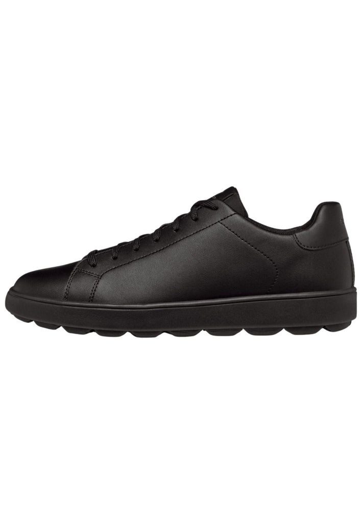 Sneaker Geox Sneaker Leder/Textil Schwarz/Schwarz