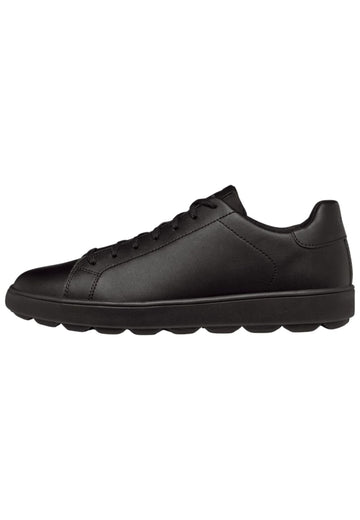 Sneaker Geox Sneaker Leder/Textil Schwarz/Schwarz