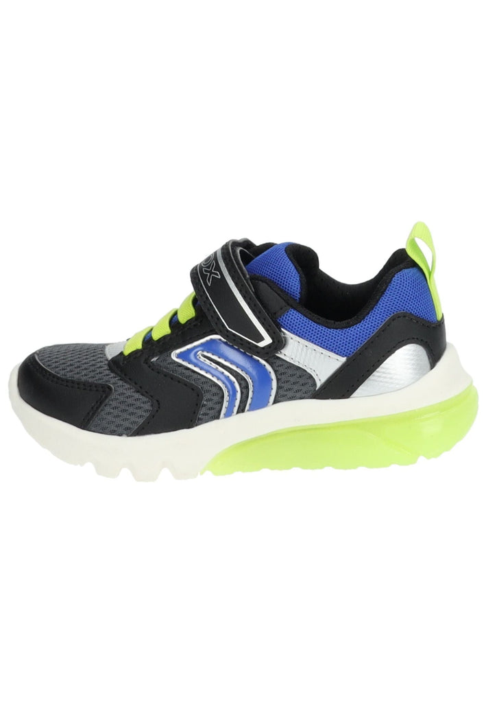Sneaker Geox Sneaker Lederimitat/Mesh Grau/Blau