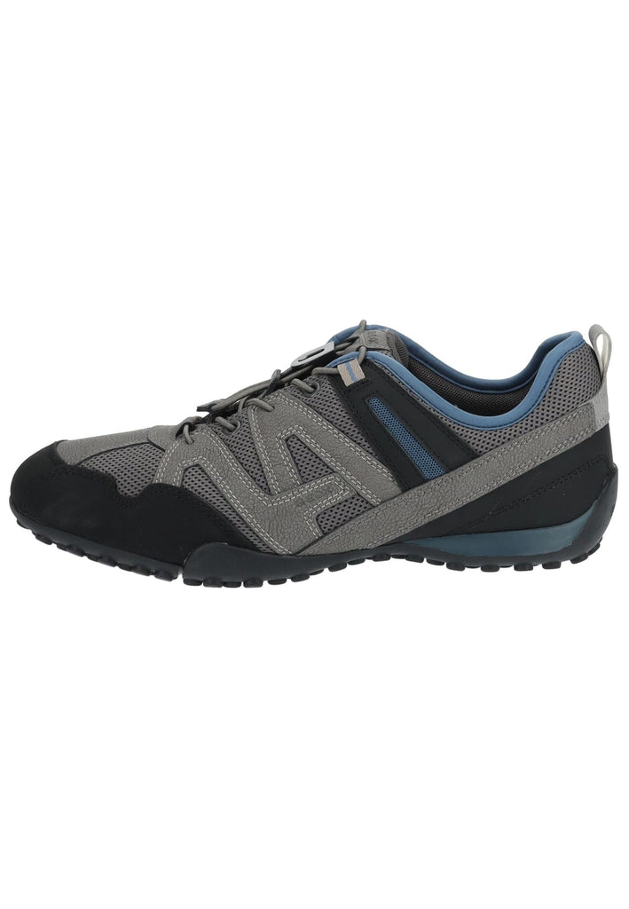 Sneaker Geox Sneaker Lederimitat/Mesh Grau/Blau