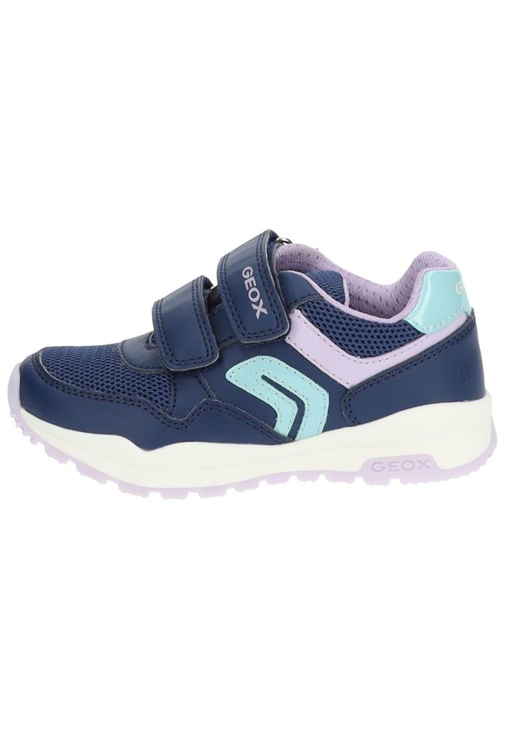 Sneaker Geox Sneaker Lederimitat/Mesh Navy/Lila