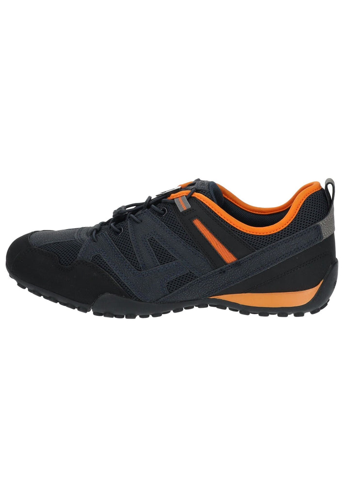 Sneaker Geox Sneaker Lederimitat/Mesh Navy/Orange