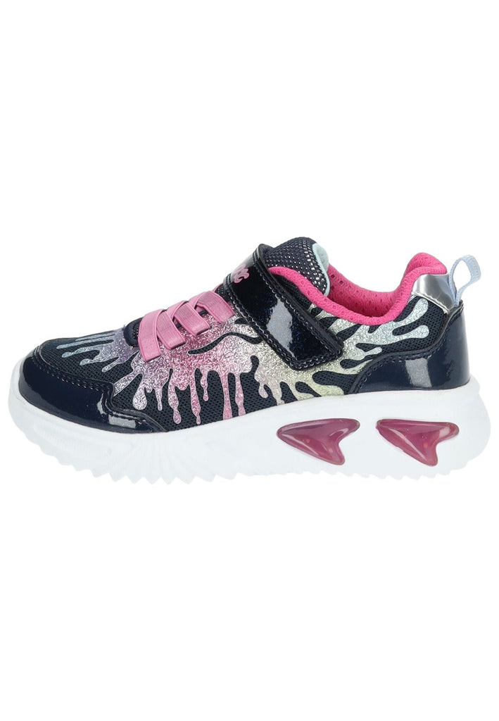 Sneaker Geox Sneaker Lederimitat/Mesh Navy/Pink