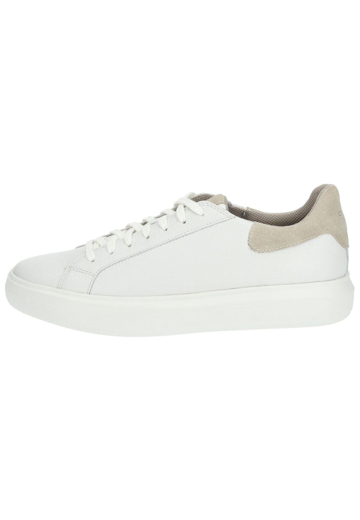 Sneaker Geox Sneaker Lederimitat/Mesh Weiß/Beige