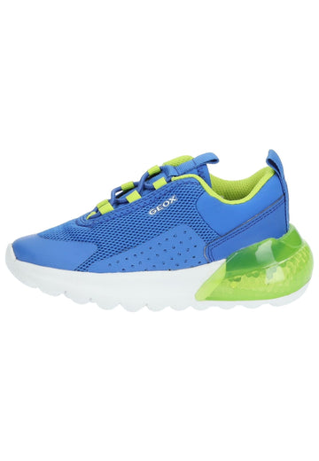 Sneaker Geox Sneaker Lederimitat/Textil Blau/Grün