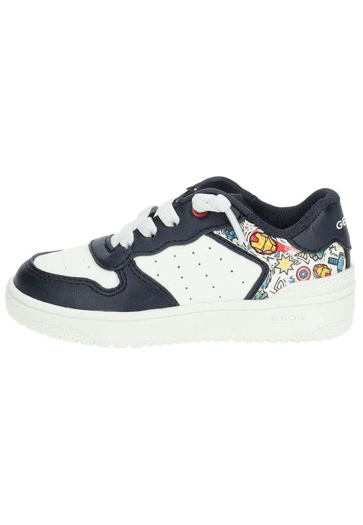 Sneaker Geox Sneaker Lederimitat/Textil Blau/Multi