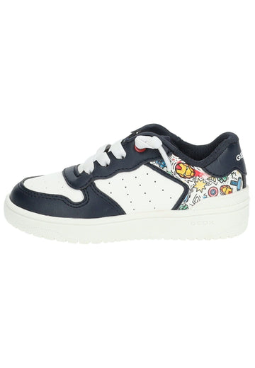 Sneaker Geox Sneaker Lederimitat/Textil Blau/Multi