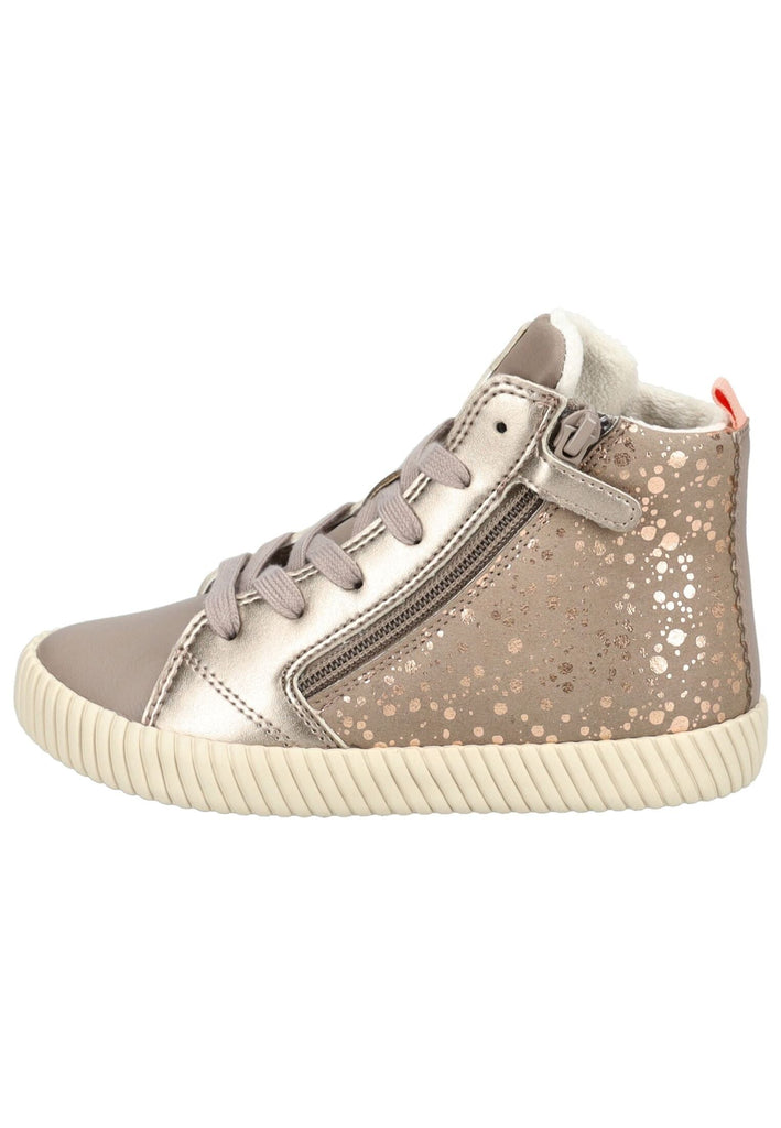 Sneaker Geox Sneaker Lederimitat/Textil Dunkelbeige Warmfutter
