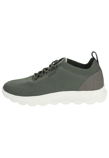 Sneaker Geox Sneaker Lederimitat/Textil Dunkelgrün