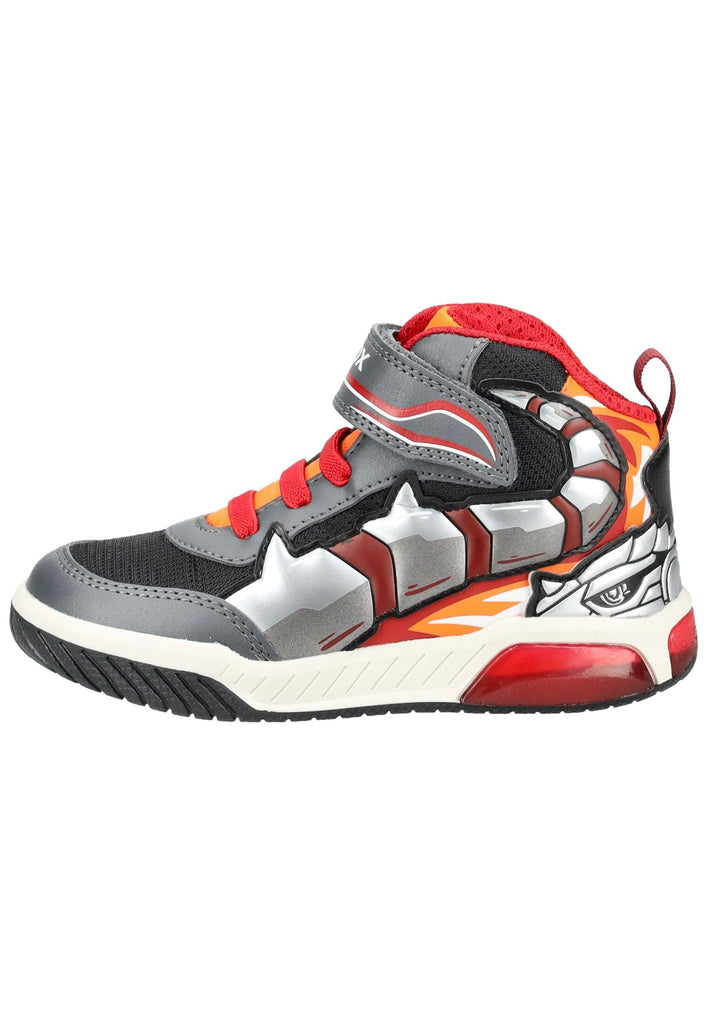 Sneaker Geox Sneaker Lederimitat/Textil Grau/Orange