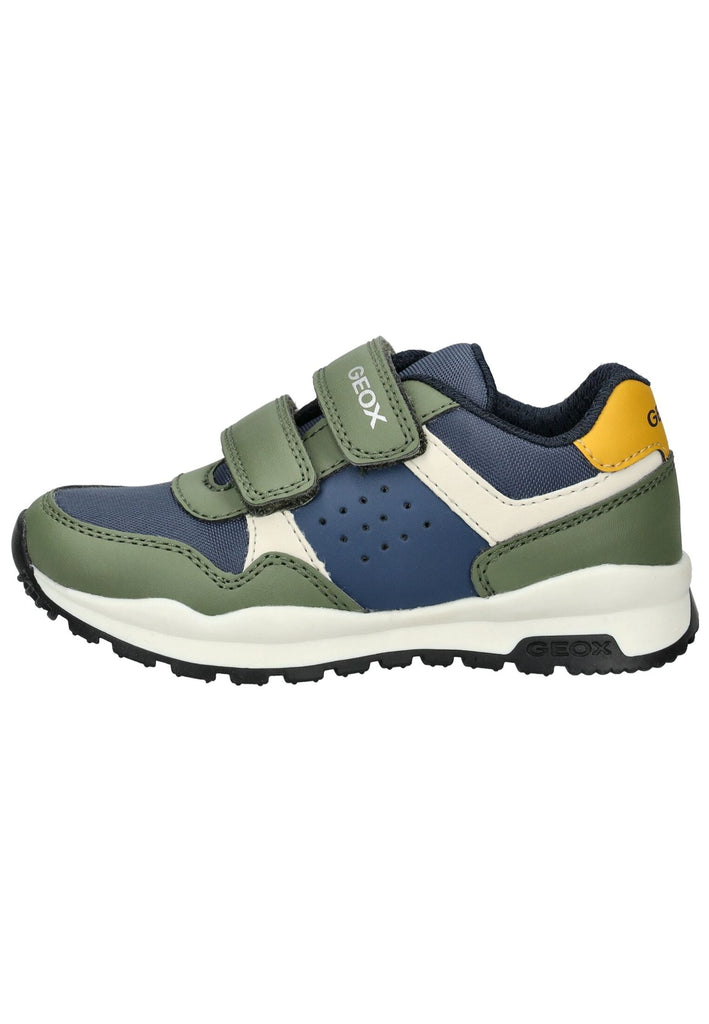 Sneaker Geox Sneaker Lederimitat/Textil Grün/Blau