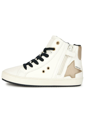Sneaker Geox Sneaker Lederimitat/Textil Ivory