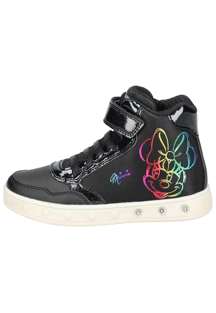 Sneaker Geox Sneaker Lederimitat/Textil Schwarz Kombi