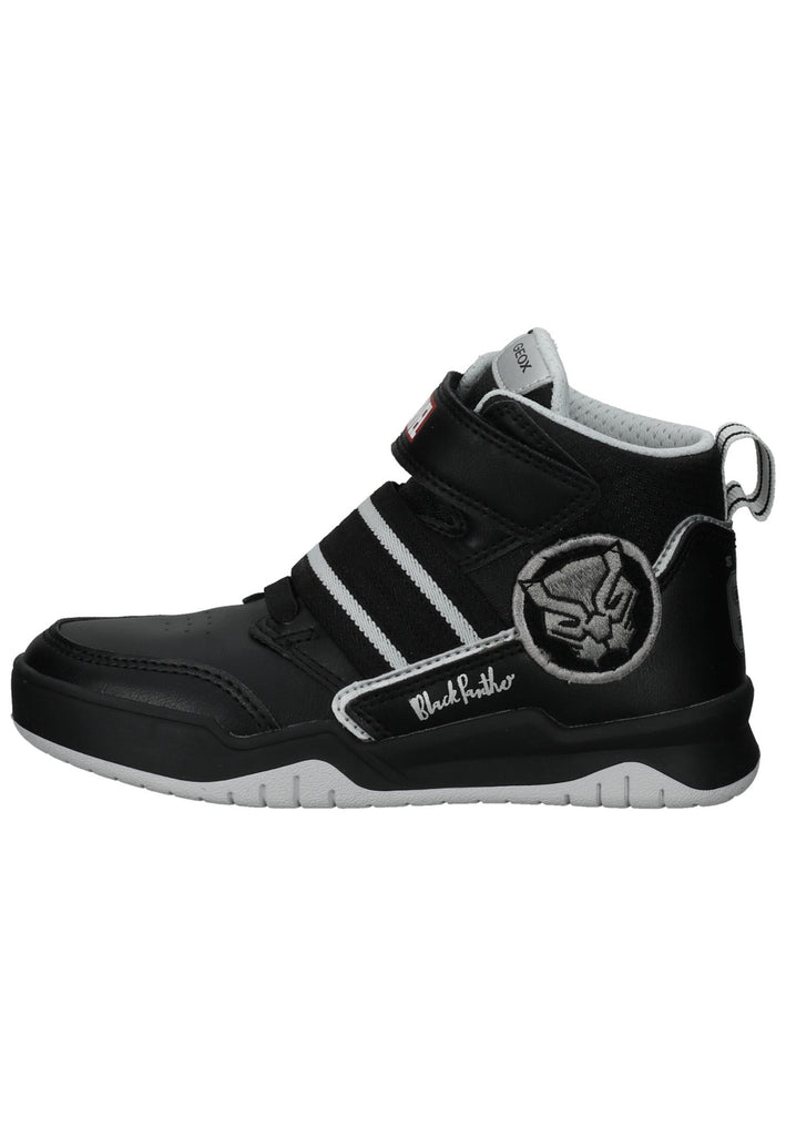 Sneaker Geox Sneaker Lederimitat/Textil Schwarz/Silber