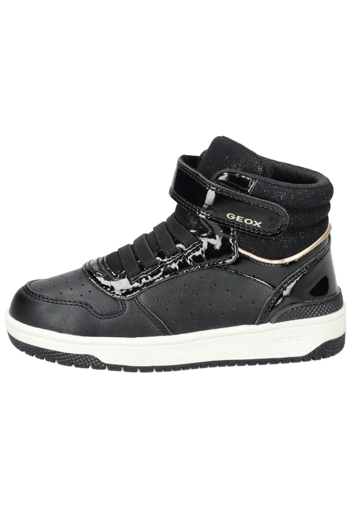 Sneaker Geox Sneaker Lederimitat/Textil Schwarz Warmfutter
