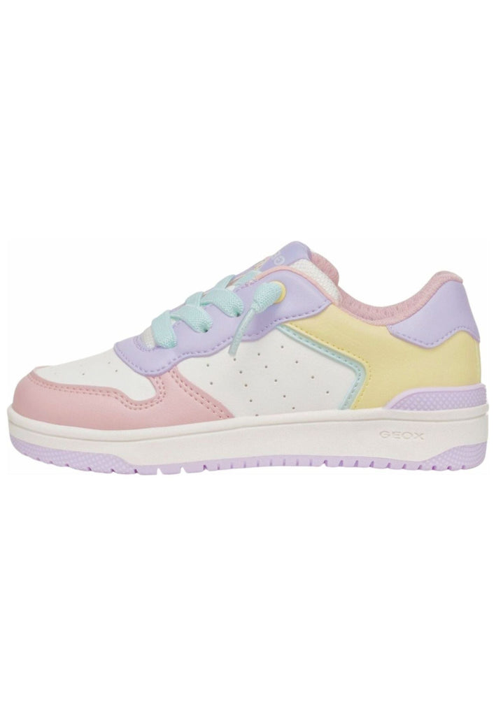 Sneaker Geox Sneaker Lederimitat/Textil Violet/Gelb