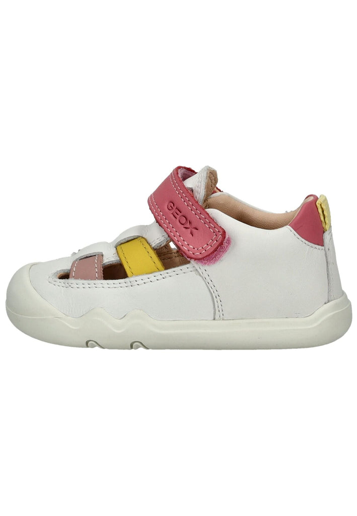Sneaker Geox Sneaker Nappaleder Weiß/Pink