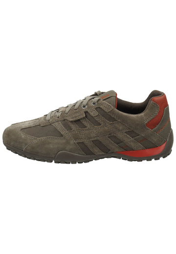 Sneaker Geox Sneaker Veloursleder/Textil Grau/Orange