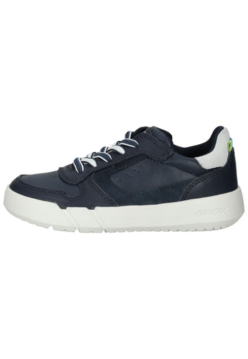 Sneaker Geox Sneaker Veloursleder/Textil Navy/Weiß