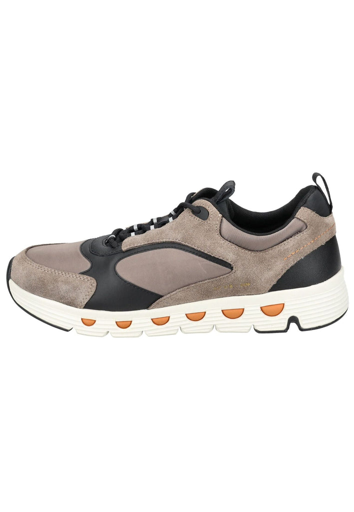 Sneaker Geox Sneaker Veolurs/Textil/Synthetik Grau/Schwarz
