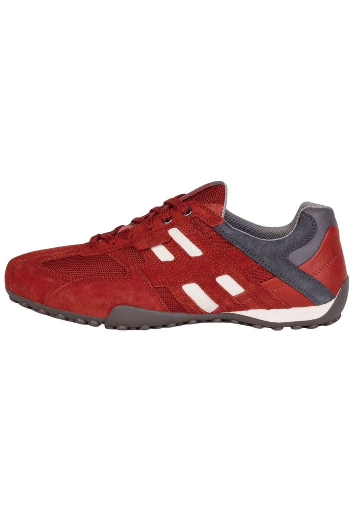 Sneaker Geox Sneaker Veolurs/Textil/Synthetik Rot/Grau