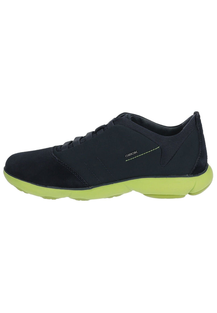 Geox Sneaker Leder/Mesh Navy/Lime