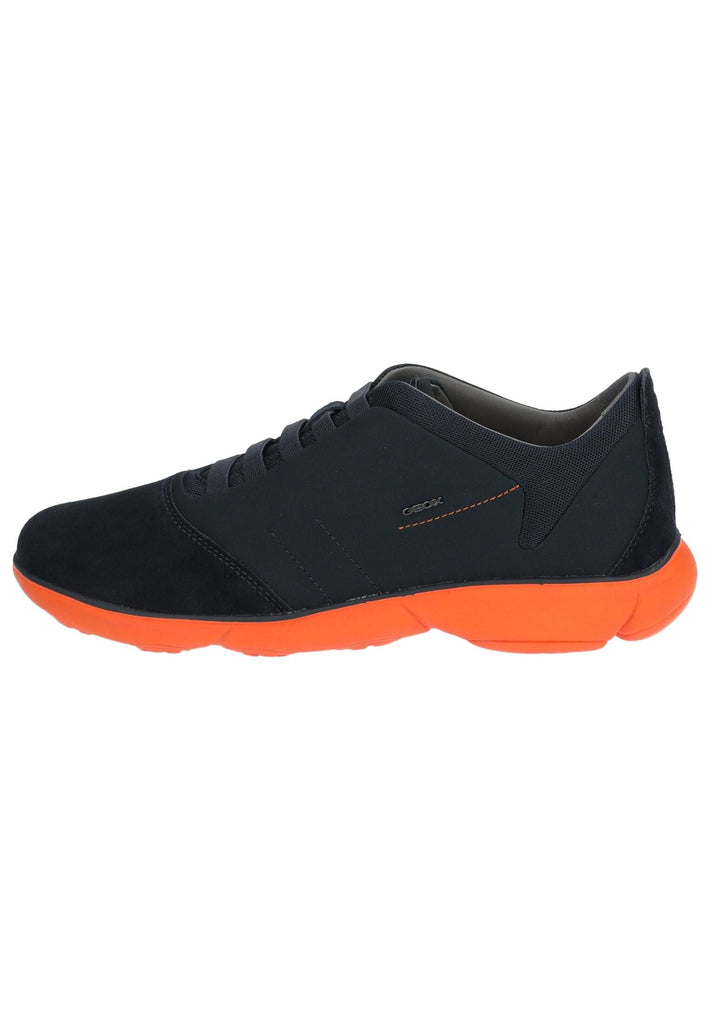 Geox Sneaker Leder/Mesh Navy/Orange