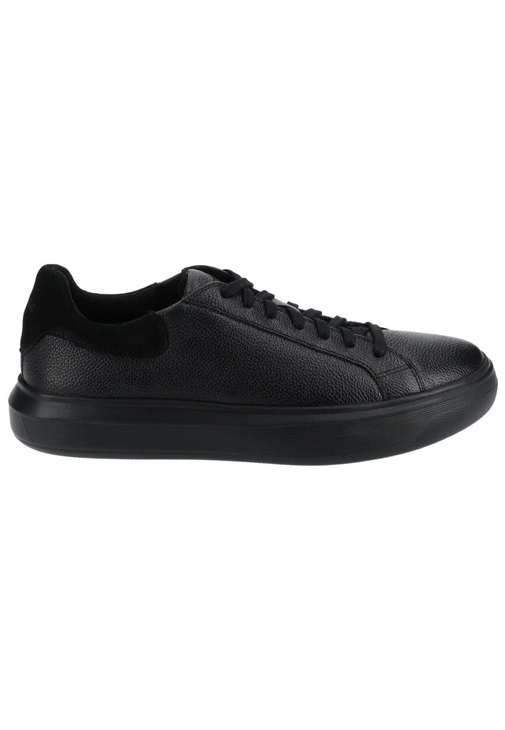 Geox Sneaker Leder/Mesh Schwarz