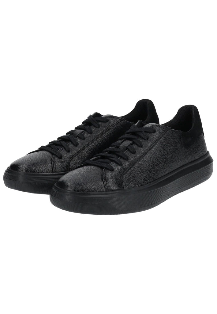 Geox Sneaker Leder/Mesh Schwarz